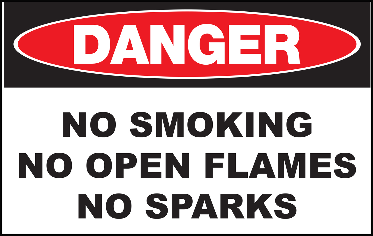 ZING Eco Safety Sign, DANGER No Smoking, 10Hx14W, Recycled Plastic