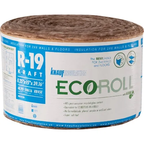 KR45TAK Guardian Knauf Standard Kraft Faced Roll Fiberglass Insulation