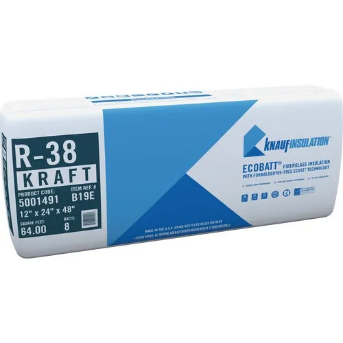 B06VAK Guardian Knauf Kraft Faced Batt Fiberglass Insulation