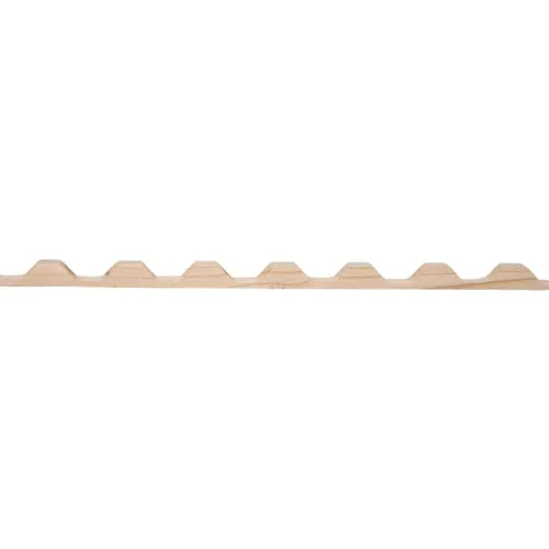 2213D Tuftex UltraVinyl and PolyCarb Square Wave Horizontal Wood Closure Strip