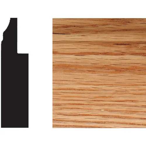 W3750 House of Fara Solid Red Oak Wainscot Base Molding