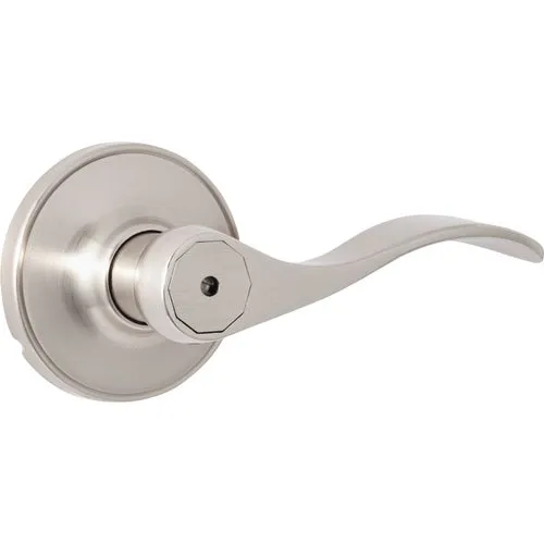 838-BK-BN Steel Pro Wave Privacy Lever Lockset