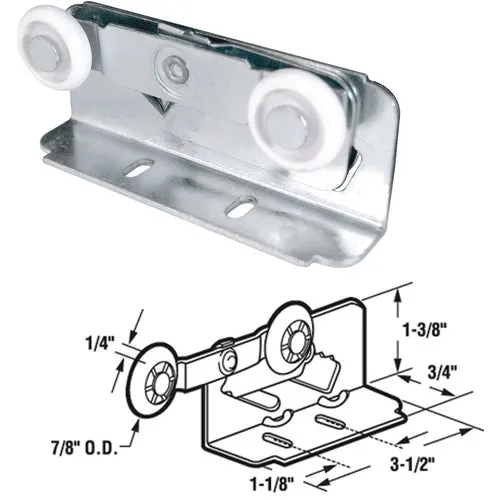 N 6531 Prime-Line Double Wheel Pocket Door Hanger Image