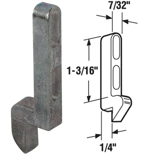 A 127 Prime-Line Strike Plate With Screws A 127, door, plate, screen, strike