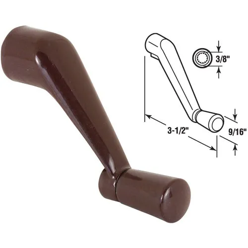 H 3686 Prime-Line Bronze Spline Casement Window Crank Handle