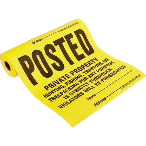 TSR-100 Hy-Ko Posted Private Property