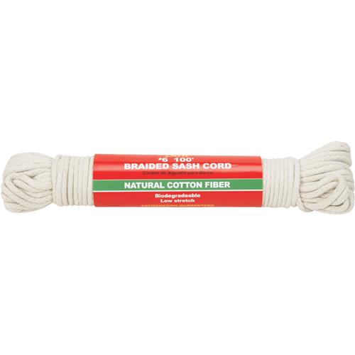 218865 Do it Best Solid Braided Cotton Sash Cord