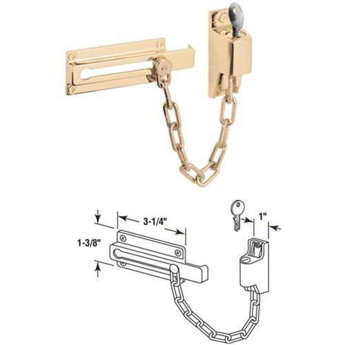 U 9912 Defender Security Keyed Chain Door Lock