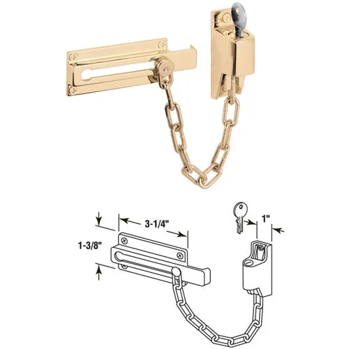 U 9912 Defender Security Keyed Chain Door Lock