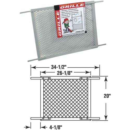 PL 15516 Prime-Line Make-2-Fit Plastic Door Grille door grille