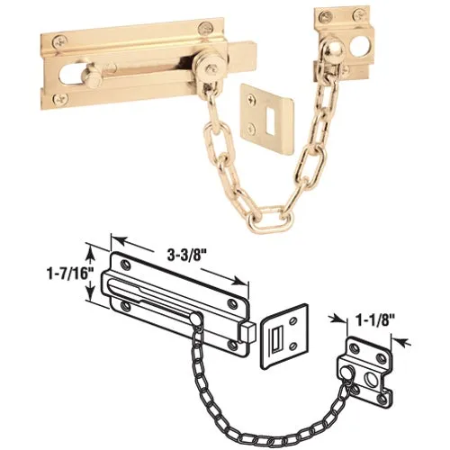 U 9911 Defender Security Guard Door Chain Bolt