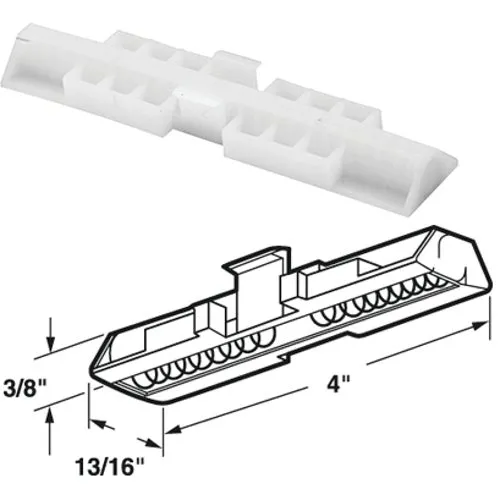 N 6539 Prime-Line Bifold Door Snugger Top Slide Guide