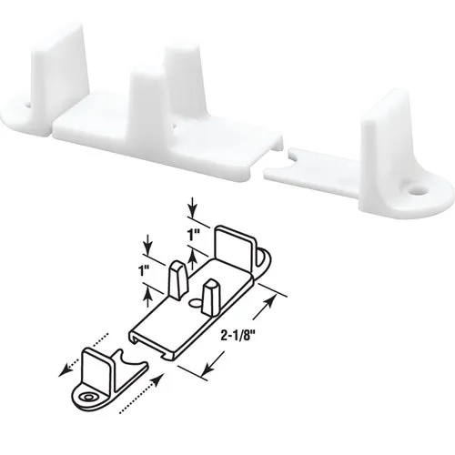 N 6562 Prime-Line Adjustable Nylon Base Bypass Door Bottom Guide