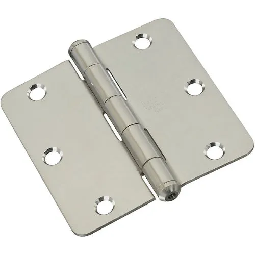 N225946 National 1/4 In. Radius Residential Stainless Steel Door Hinge