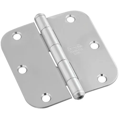 N225961 National 5/8 In. Radius Residential Stainless Steel Door Hinge