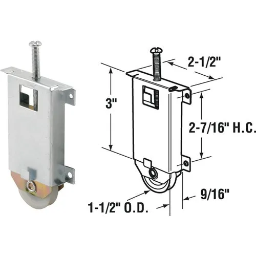 N 6630 Prime-Line Bypass Plastic Mirror Door Roller