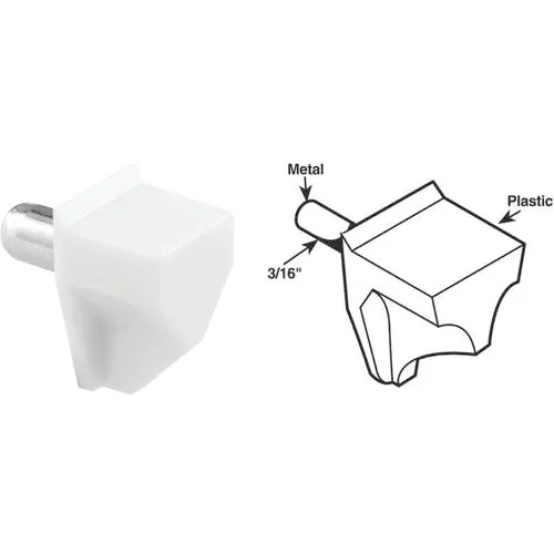 U 10161 Prime-Line 5mm Plastic With Steel Shelf Support