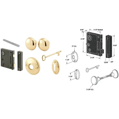 E 2437 Defender Security Vertical Placement Bit Key Trim Lock