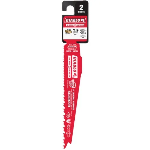 DS0614BGP2 Diablo Demo Demon Wood and Metal Reciprocating Saw Blade