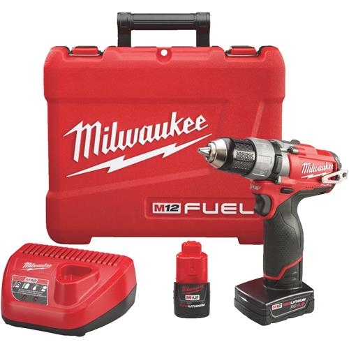 3403-22 Milwaukee M12 FUEL Lithium-Ion Brushless Cordless Drill Kit