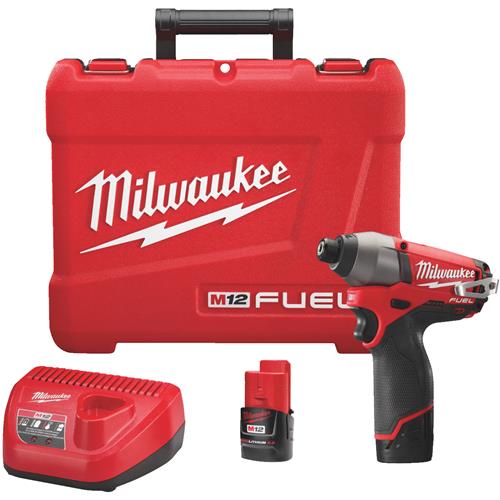 3453-22 Milwaukee M12 FUEL Lithium-Ion Brushless Cordless Impact Driver Kit