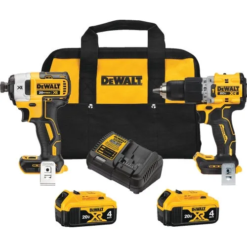 DCK249M2 DeWalt 20V MAX XR Li-Ion Brushless Hammer Drill & Impact Cordless Tool Combo Kit