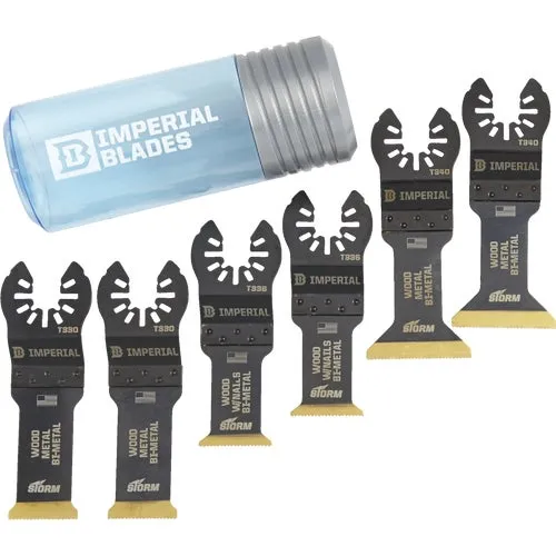 IBOATV-6 Imperial Blades ONE FIT 6-Piece STORM Oscillating Blade Assortment