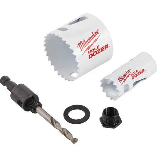 49-22-4063 Milwaukee Hole Dozer 4-Piece Door Lock Hole Saw Set