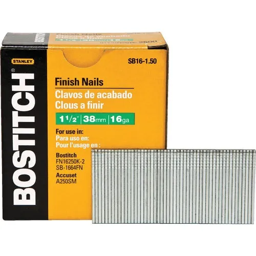 SB16-1.50 Bostitch Straight Finish Nail