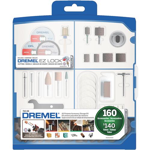 710-08 Dremel 160-Piece All-Purpose Rotary Tool Accessory Kit