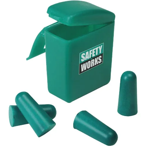 818074 Safety Works 2-Pair Foam Ear Plugs