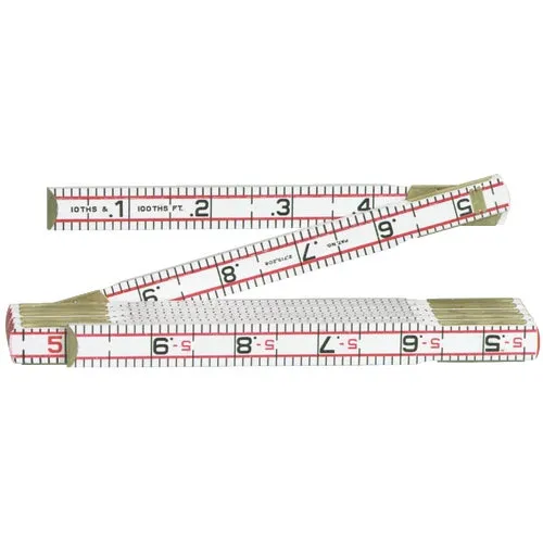 1066DN Lufkin Engineers Folding Rule Red End