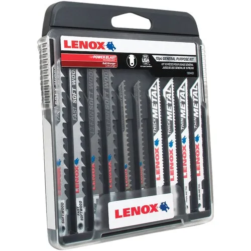 1994458 Lenox 10-Piece T-Shank Jig Saw Blade Assortment