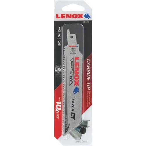 2014220 Lenox Lazer CT Reciprocating Saw Blade 2014220, blade, reciprocating, saw