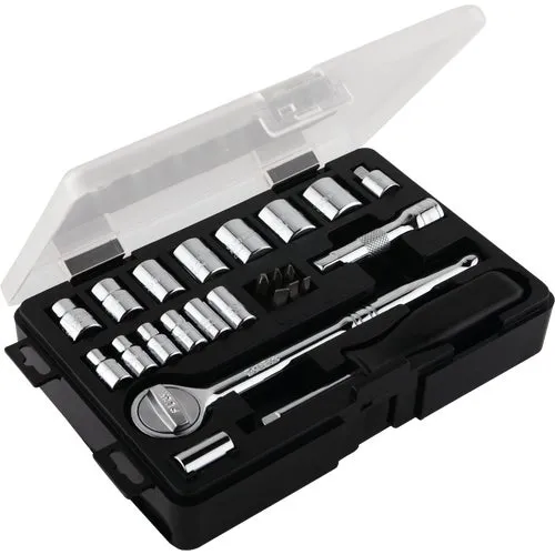 328545 Do it Best 24-Piece 1/4 In. & 3/8 In. Drive Socket Set
