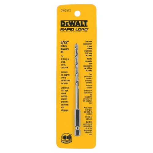 DW2572 DeWalt Rapid Load Rotary Masonry Drill Bit