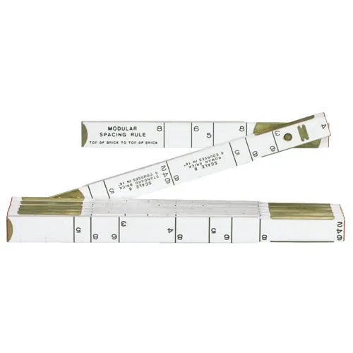 646LN Lufkin Modular Spacing Masonry Folding Rule Red End