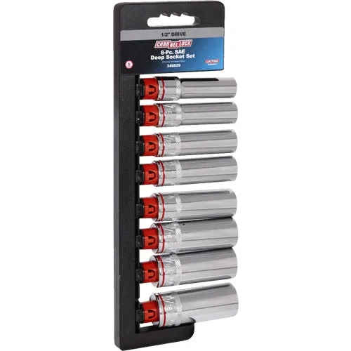 346829 Channellock 8-Piece 1/2 In. Drive Deep Socket Set