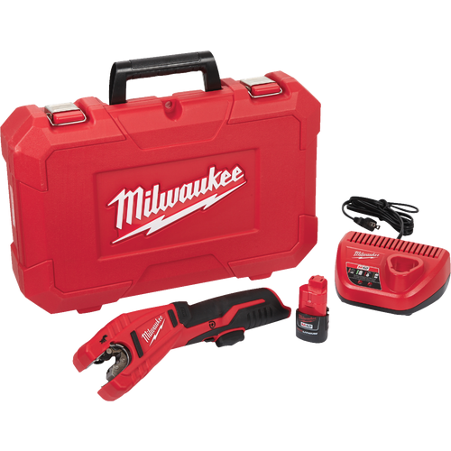 2471-21 Milwaukee M12 Lithium-Ion Copper Cordless Pipe Cutter Kit