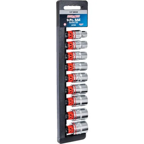 357960 Channellock 9-Piece 1/2 In. Drive Socket Set