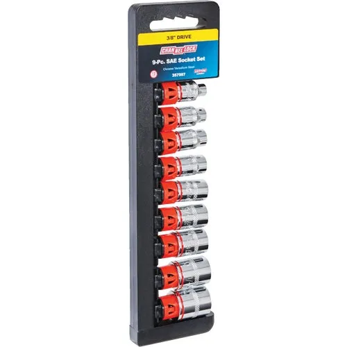 357987 Channellock 9-Piece 3/8 In. Drive Socket Set