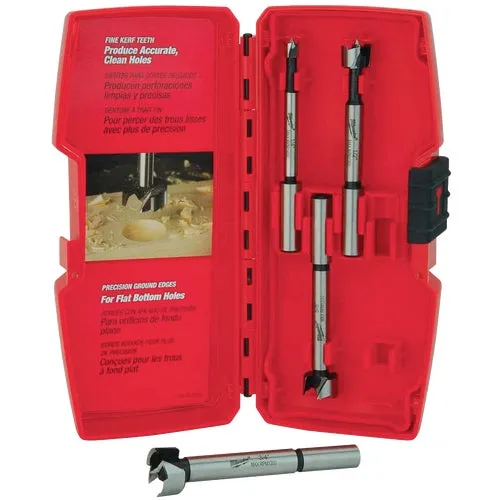 48-14-0004 Milwaukee 4-Piece Forstner Bit Set
