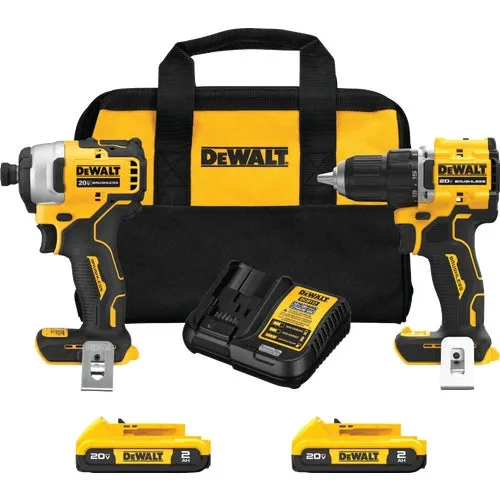 DCK280C2 DeWalt 20V MAX Li-Ion Drill & Impact Cordless Tool Combo Kit