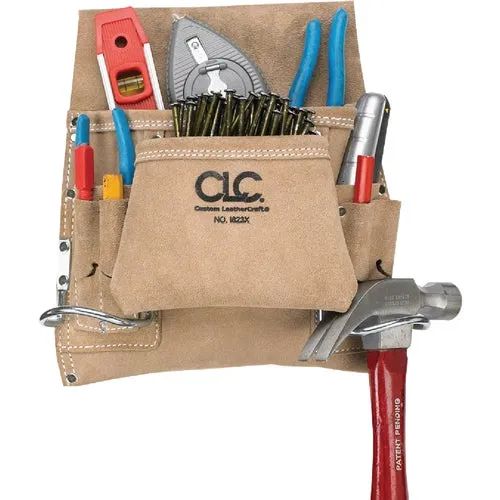I823X CLC 8-Pocket Suede Carpenters Nail & Tool Bag