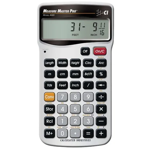 4020 Calculated Industries Measure Master Pro Project Calculator