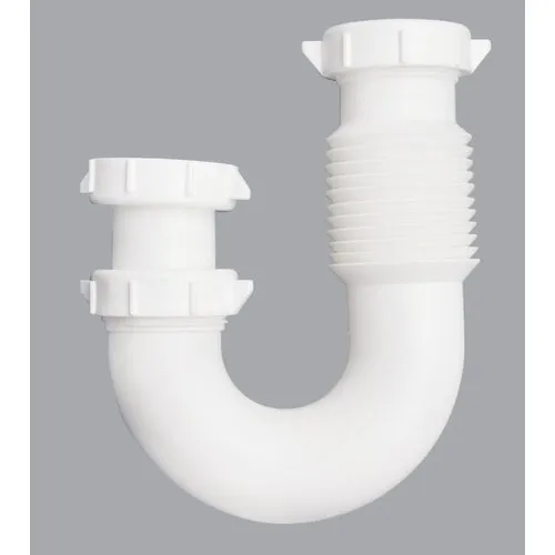 494798 Do it Best Plastic Flexible J-Bend With Adapter