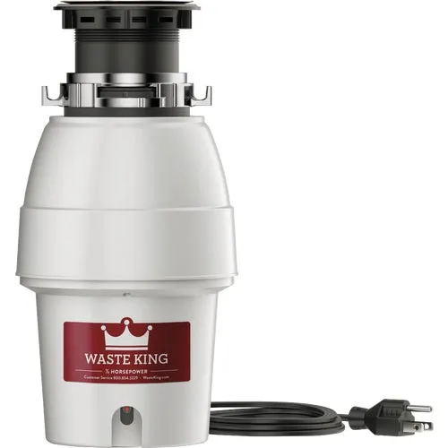 L-2600 Waste King 1/2 HP Garbage Disposer 5 Year In-Home Service Warranty