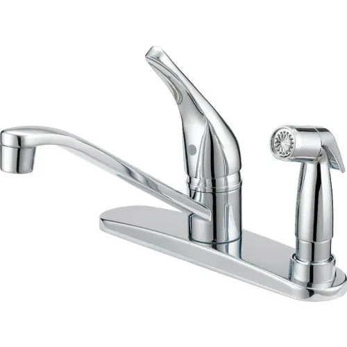 FS610059CP-JPA1 Home Impressions Single Handle Kitchen Faucet with Sprayer On Deck