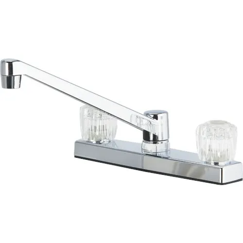 F8ZZM1CP-JPB3 Home Impressions Double Handle Nonmetalic Kitchen Faucet Without Sprayer