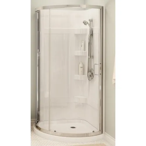 300001-000-001-102 Maax White Round Shower Kit 300001-000-001-102, kits, shower